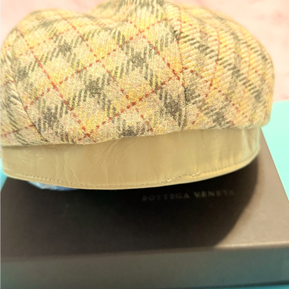 Rare CA4LA Japan Brand wool Blend Baretta Plaid Flat Cap for Men - Picture 6 of 7